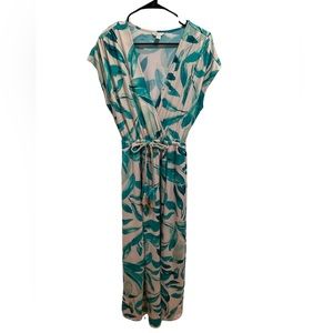 Cato Fashions Tropical Leaf Maxi Dress‎